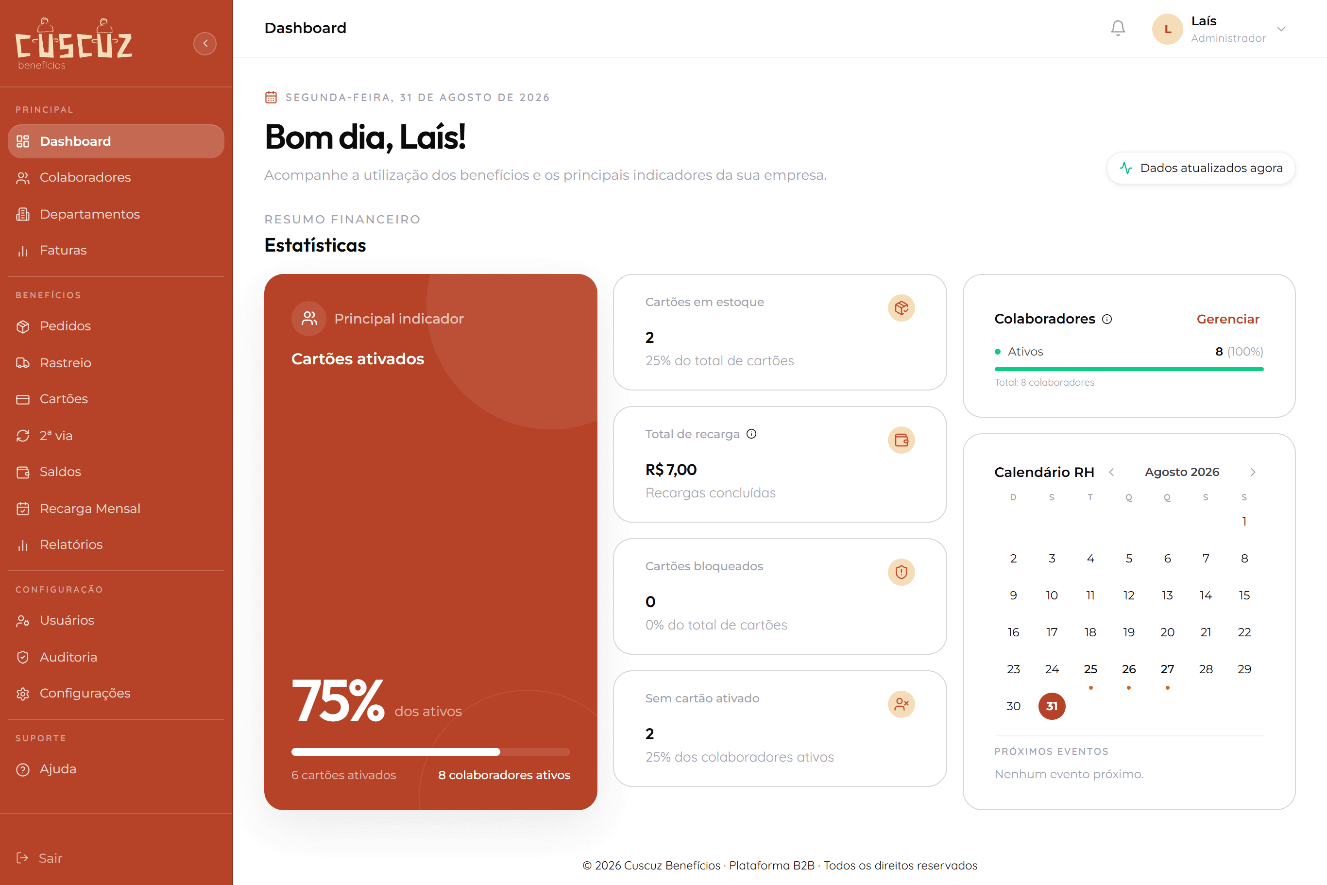 Plataforma de benefícios Bamex